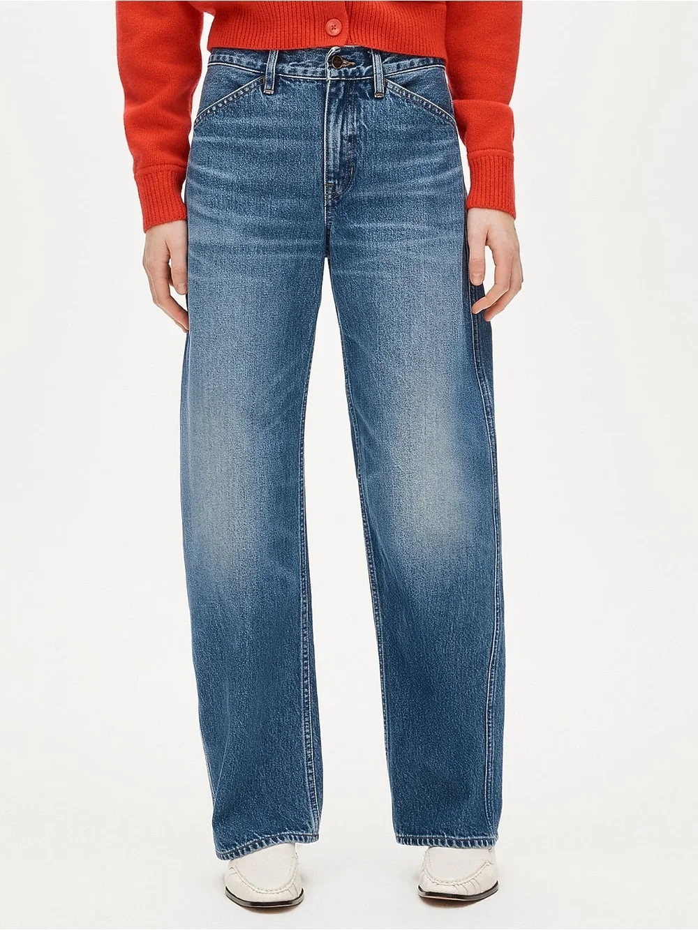 NWT JCrew Zoe Barrel Leg Jeans 24P 24 Petite Woodside Wash Denim $158 CS193